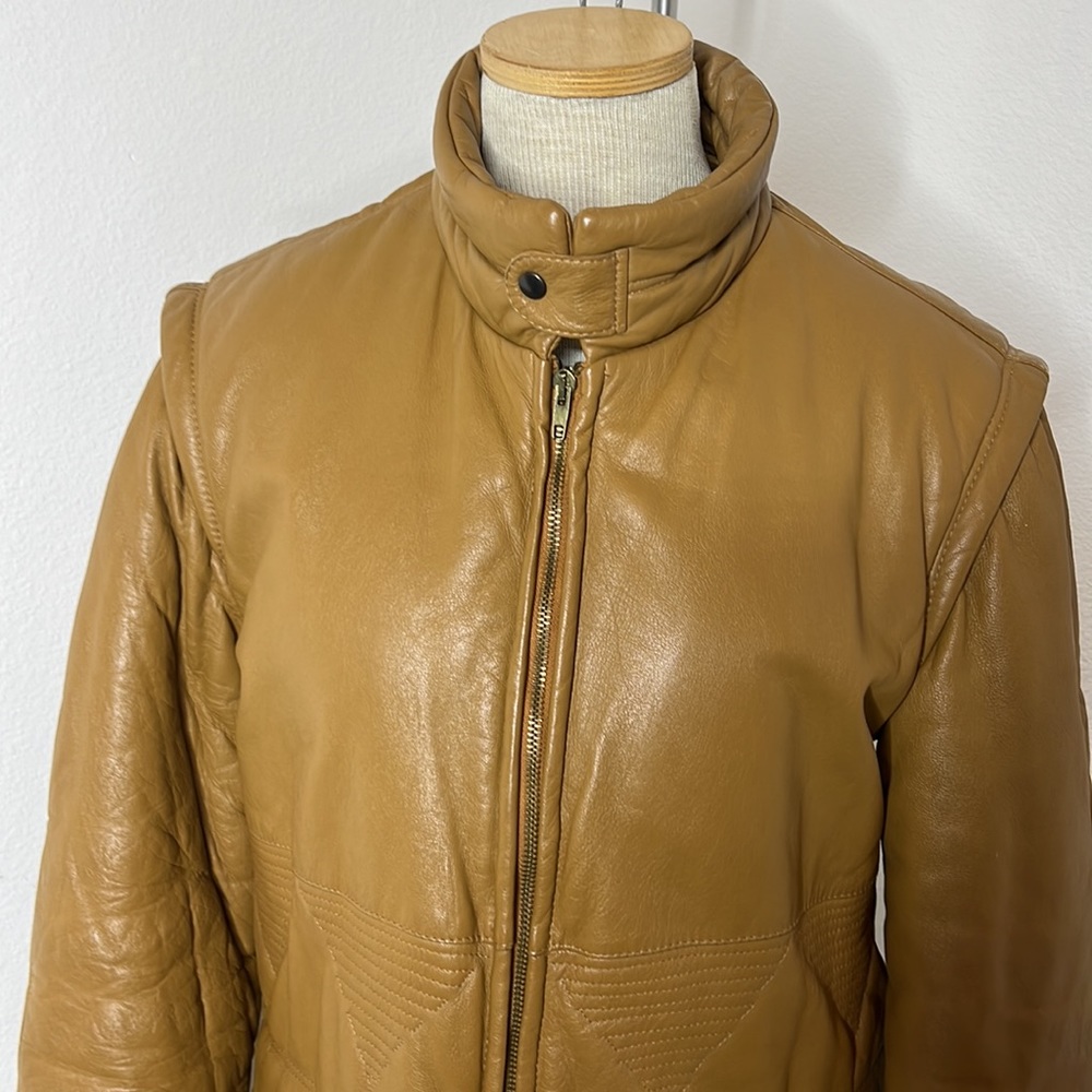🔹 Vintage Smalby Breco Leather Coat - Picture 3 of 8